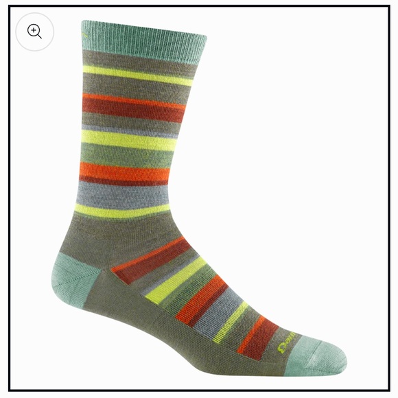 Darn Tough Men's Druid Crew Lightweight Lifestyle Sock in Cedar Large - Picture 3 of 3